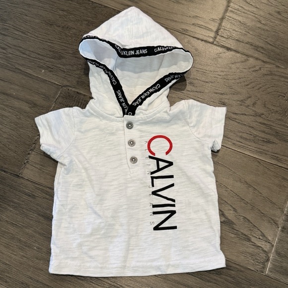 Calvin Klein Other - Calvin Klein Baby Boys 3-6‎ Months Hooded T Shirt